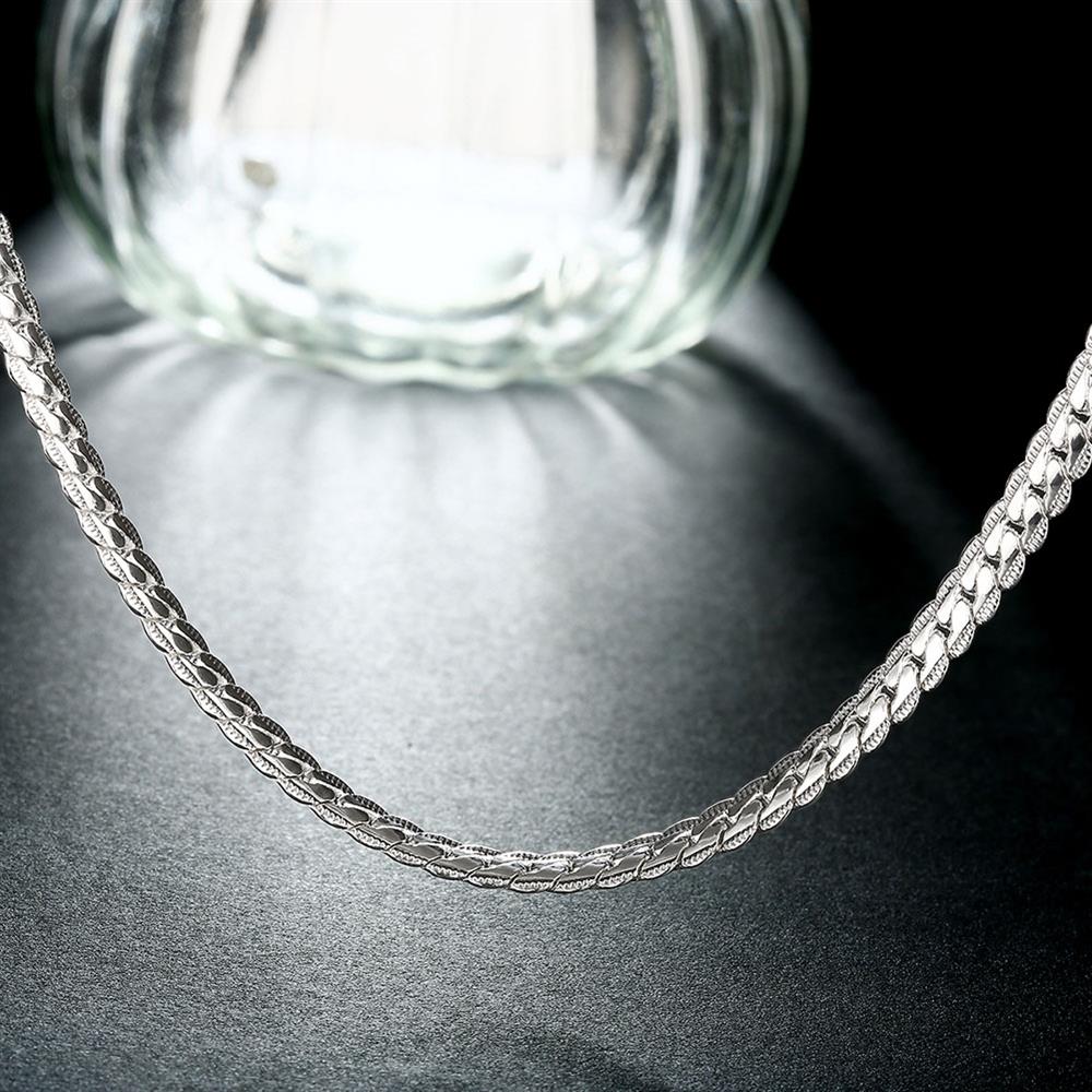 45-60CM argento Sterling 925 larghezza 6mm design di marca di lusso catena raffinata collana per donna uomo moda gioielli da fidanzamento