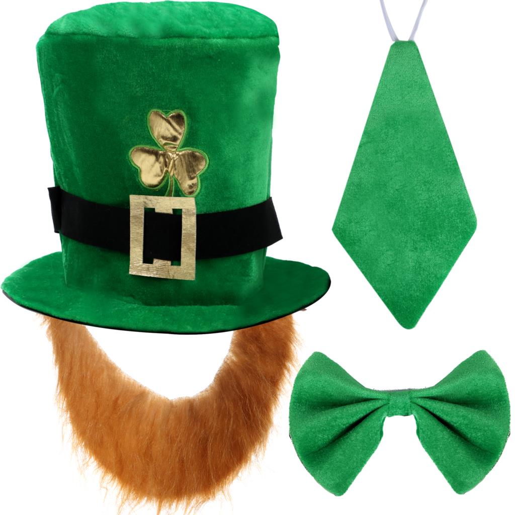 3 Stuks St. Patrick &#39;S Day Kostuum Pak Hoed St. Patrick &#39;S Day Accessoires Festival Voor Festival Party