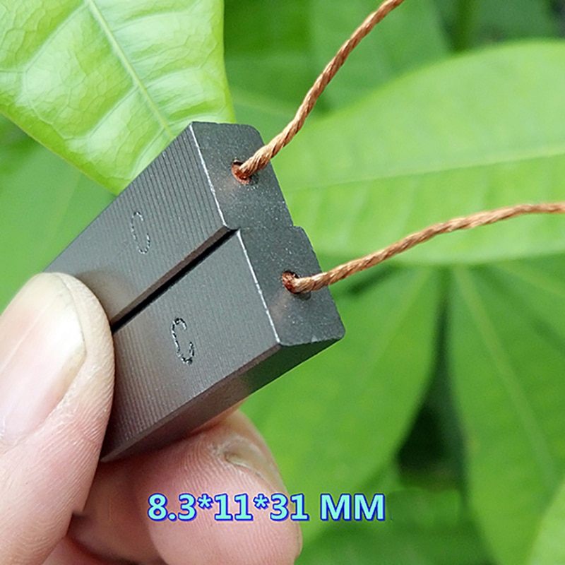 2Pcs 8.3*11*31Mm Koolborstels Voor Stofzuiger Motor Elektrische Motor Borstel Vervanging Power Tools accessoires