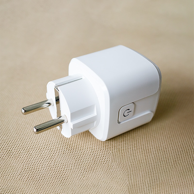 Enchufe inteligente con WIFI, control inalámbrico, aplicación compatible con alexa, control de voz de Google, estándar europeo, AC110V, 240V, 16A