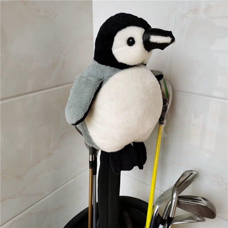 Plush Penguin golf driver headcover golf club 460cc Animal wood cover CUTE
