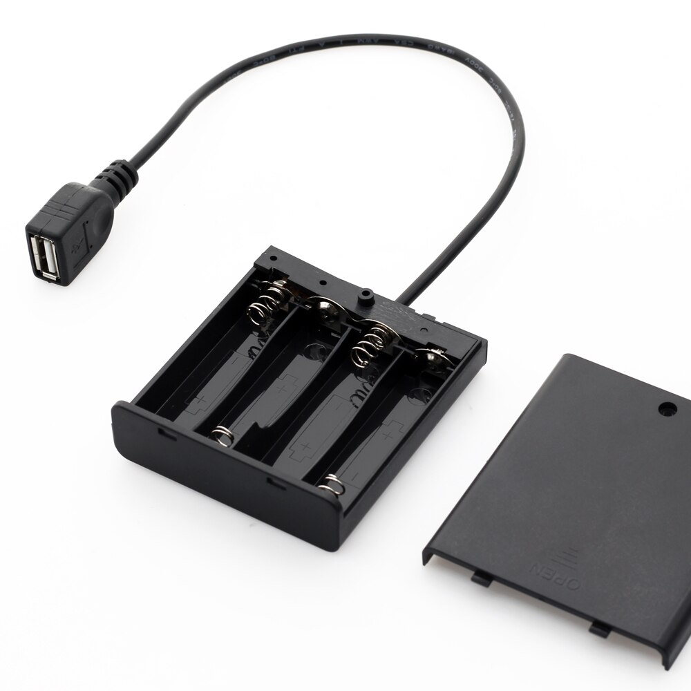 Usb batteriboks til 5v led strip lys usb mini strømforsyning