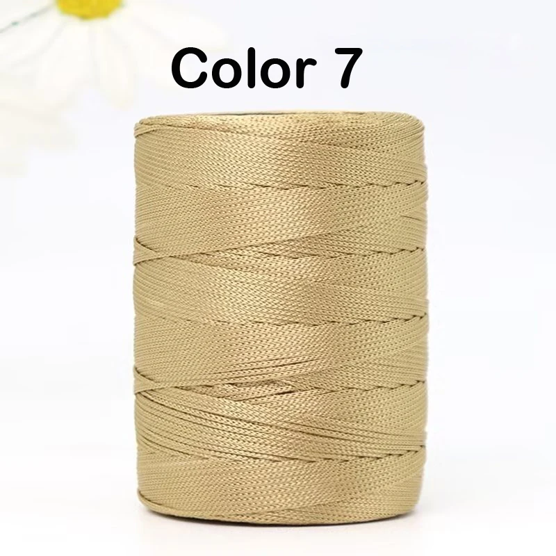1mm 230 Meters Summer Crochet Thread for DIY Knitting Bag Shoes Hat Hollow Polyester Rope for Handmade Yarn Craft Ice Silk