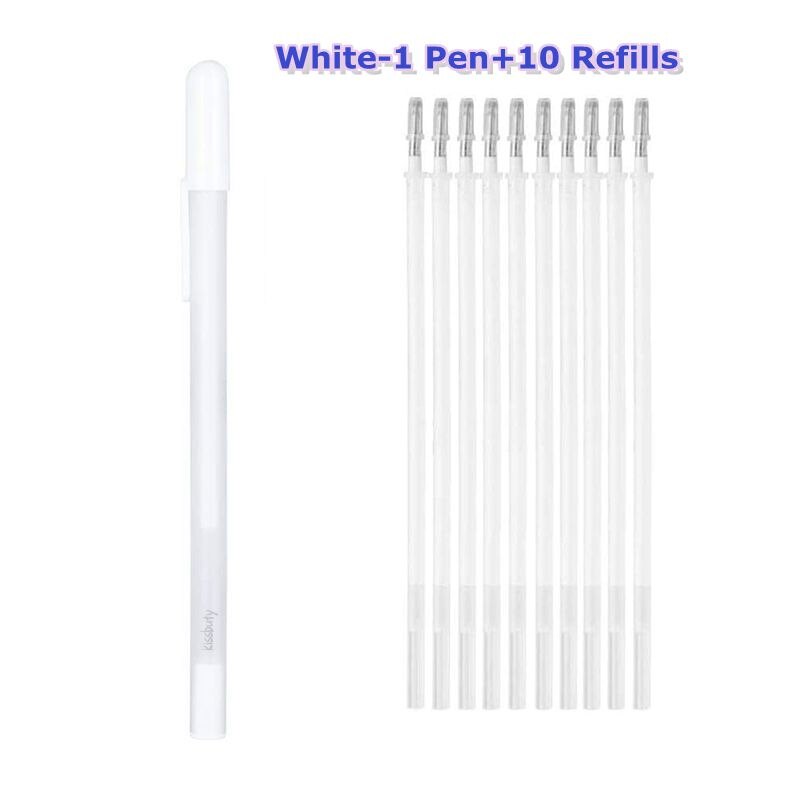 White Marker Pens Permanent Art Marker Graffiti Metalic 0.8mm Gold Silver White Gel Pen Comic Sketch Drawing Art Supplies: Blue