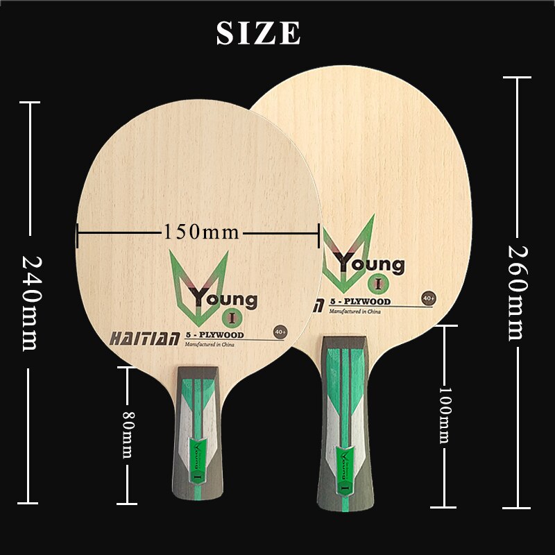 5 ply Table Tennis Blade Pure Wood Light Weight Beginner Training Ping Pong Paddle Racket
