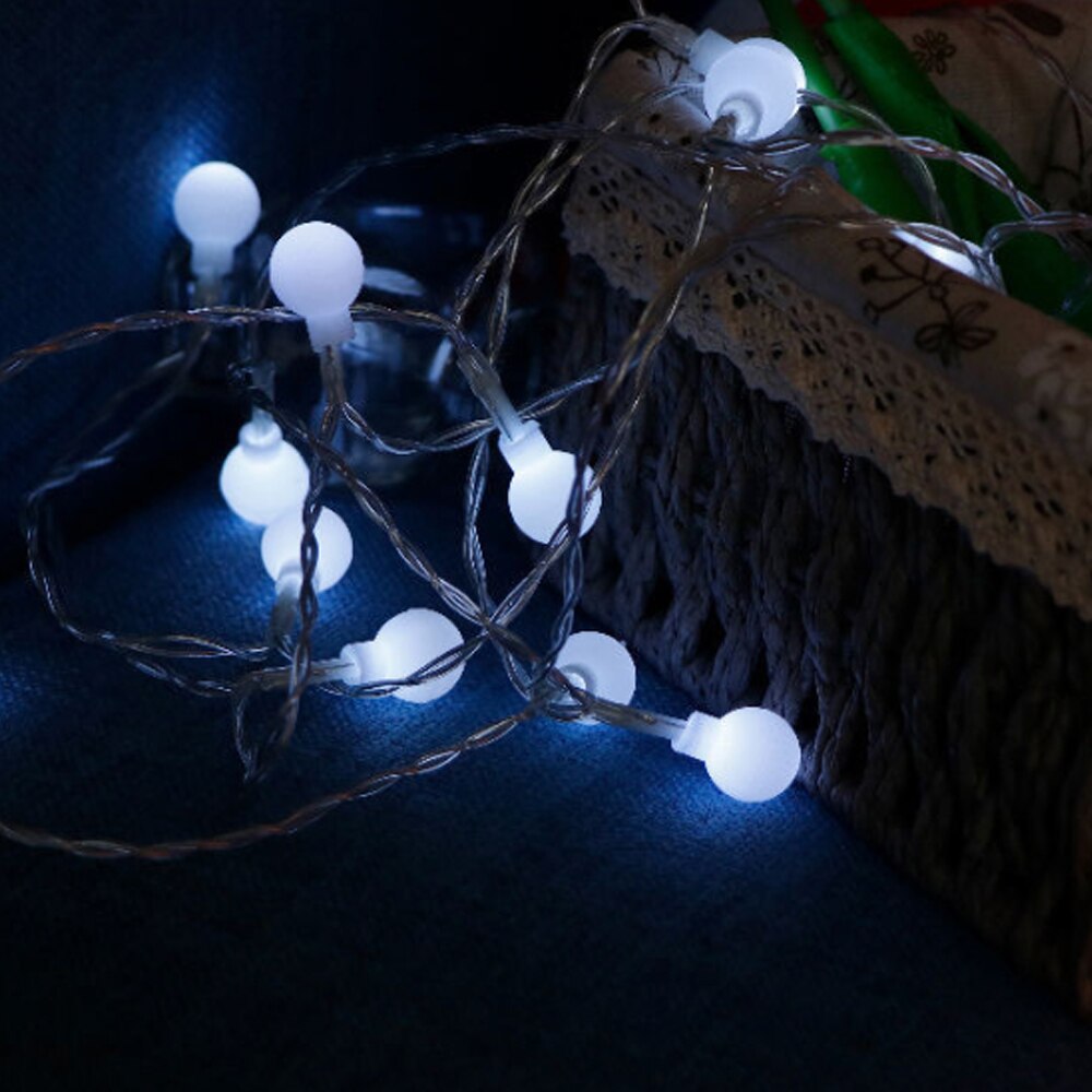 3/6/10M LED Ball String Light Ball Chain Fairy Garland Lights Bulb Light Waterproof For OutdoorWedding Christmas Home Decoration