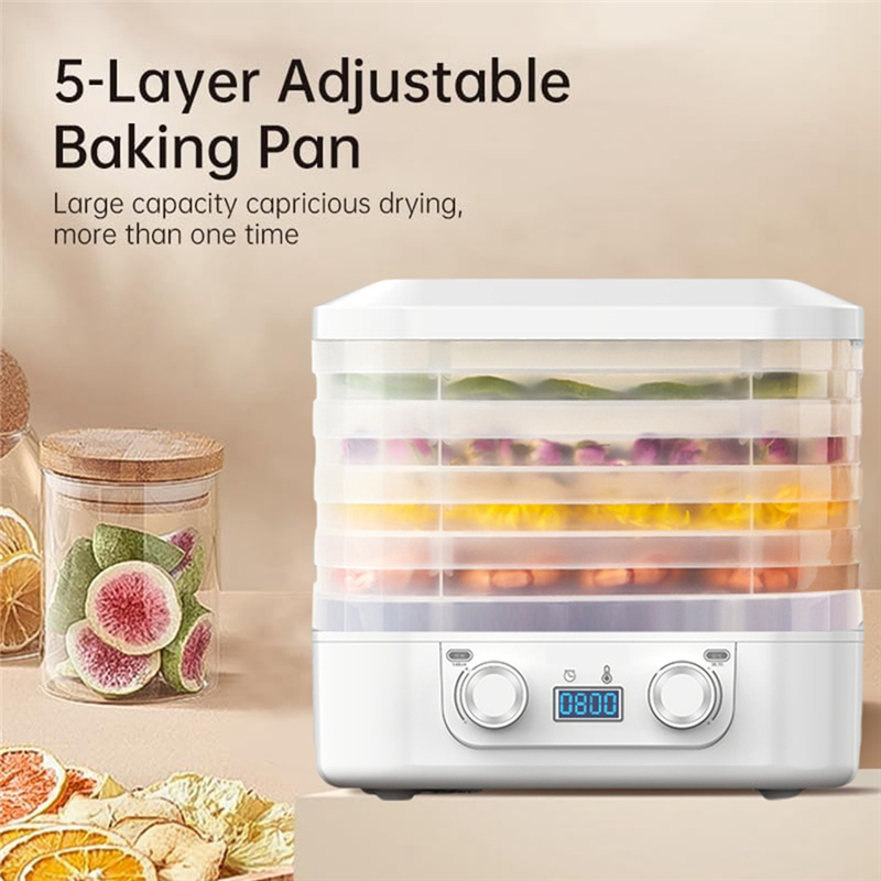 VELIF-Lebensmittel Gefriertrockner 360° ° Luftstrom-Trockner-Maschine für Süßigkeitssnacks mit einstellbarem Timer und Temperaturregelung: Ursprünglich Titel