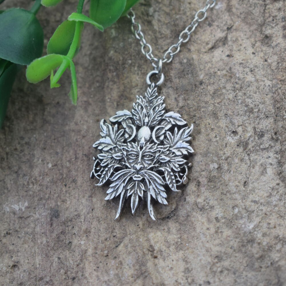 Celtic Green Man Pendant Greenman Necklace Wiccan