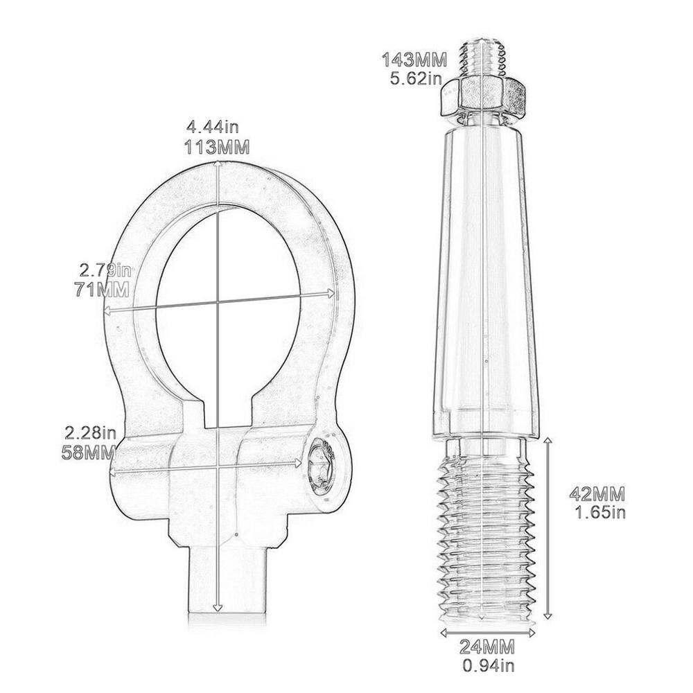 CNC Red Aluminum JDM Racing Screw-On Tow Hook For Infiniti G37, FX35, FX45, FX50, Q60