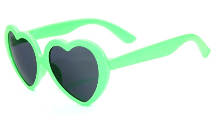 Hart Kids Zonnebril Kinderen Retro Leuke Zon Cartoon Brilmontuur Meisjes Jongens Baby Brillen Mode Trends: green