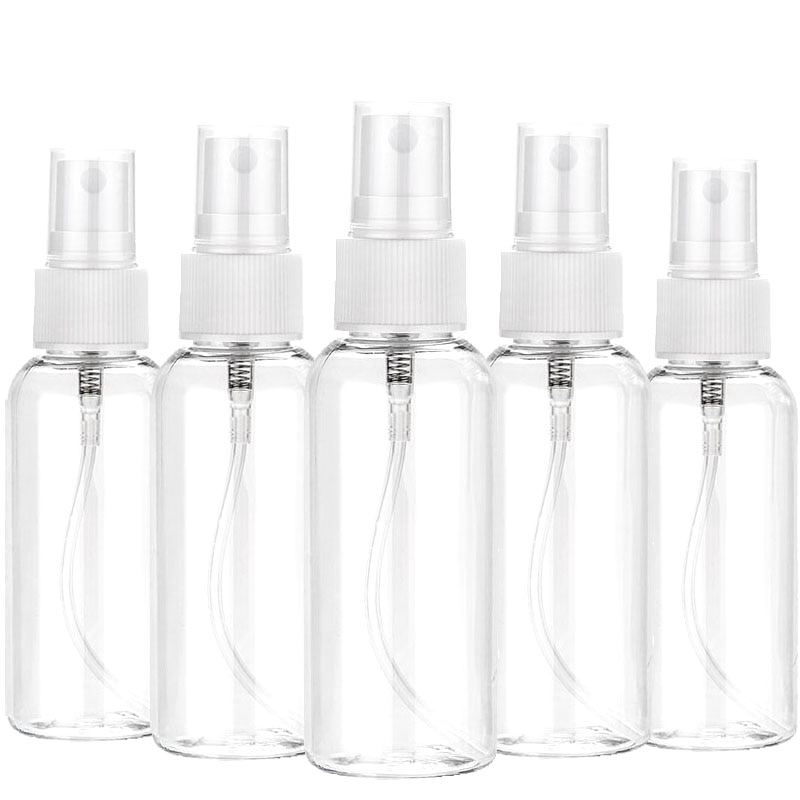 3/5/10 stuks navulbare, transparante, draagbare sprayflessen van pet-plastic (10ml 30ml 50ml 60ml 100ml) , lege parfumflesjes