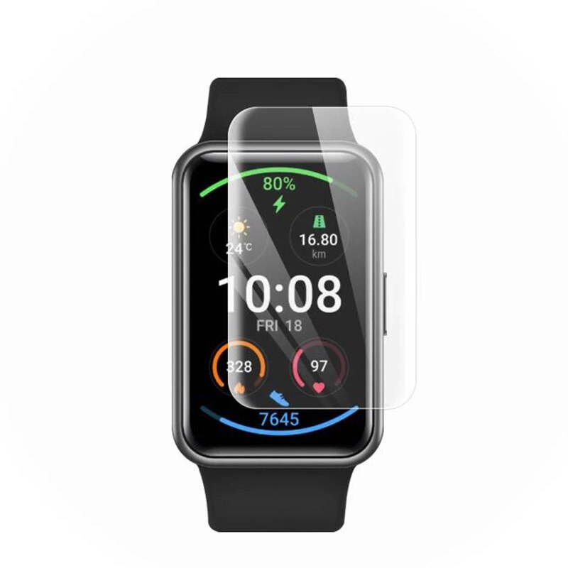 Film de protection souple et transparent en TPU, pour Huawei Watch Fit /Honor Smart Watch ES, couverture complète de protection d&#39;écran pour Huawei Watch Fit