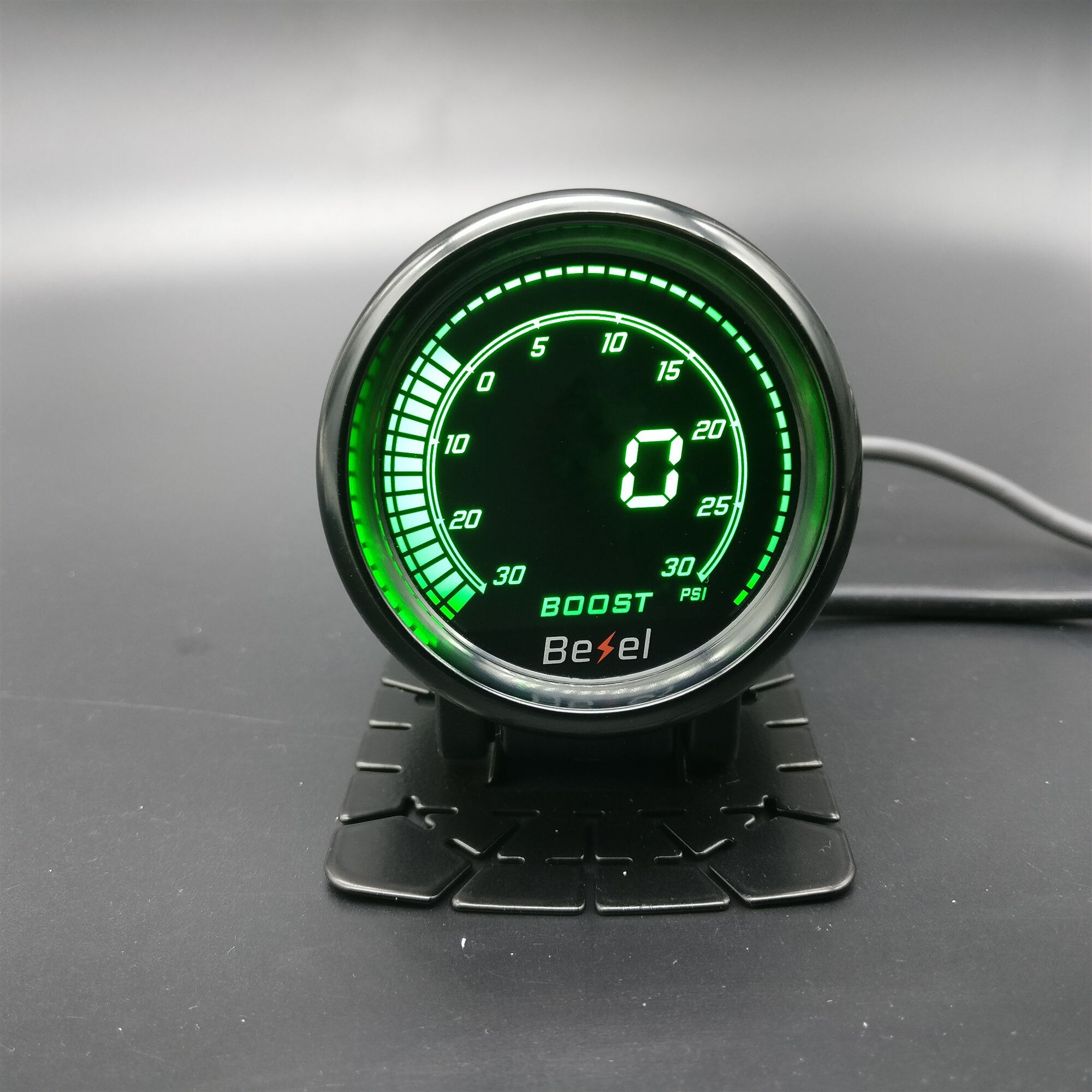 2 " 52mm evo lcd  -30 ~ 30 psi boost gauge turbo meter monitor 7 farver inkluderet gauge pod og sensor