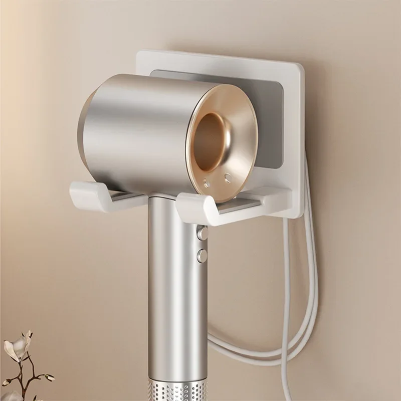 Aluminium Hair Dryer Rack Wall Mounted Bathroom Storage Organizer for Hairdryer Stand Support Cradle Holder Shelves: Red