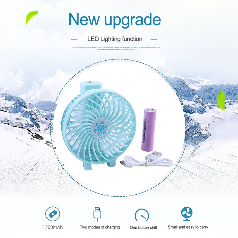 Portable Hand Fan USB Rechargeable Foldable Handheld Mini Fan Cooler 3 Speed Adjustable Cooling Fan Outdoor Travel Air Cooler