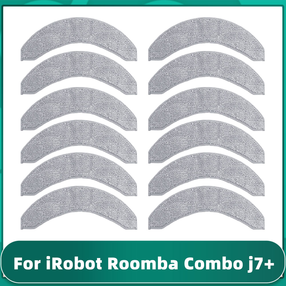 Kompatybilny z ( iRobot Romba Combo j7+ / j9+ / 10 Max ) Wałek, szczotka boczna, worek na kurz, mop, części zamienne i akcesoria do odkurzaczy robotów.: Jasne