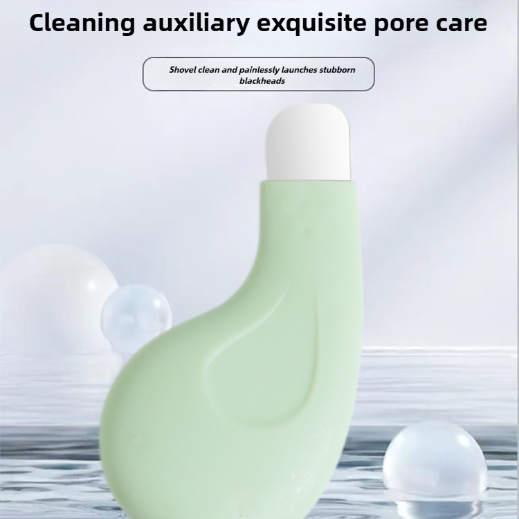 Herramientas para eliminar espinillas, eliminador de espinillas de nariz de silicona, espátula para limpieza profunda de la piel, raspador facial suave y seguro para hombres y mujeres, 1 ud.