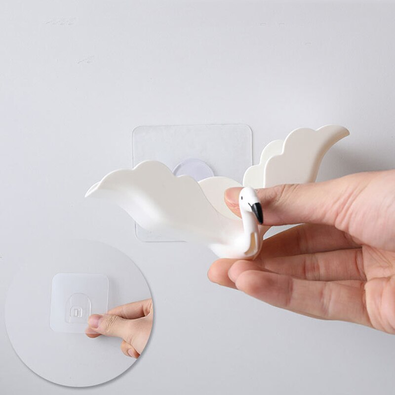 Flamingo Soap Box Drain Soap Holder Household Bathroom Wall Mounted Soap Dish Tray Kitchen Sponge Hanger Storage Racks