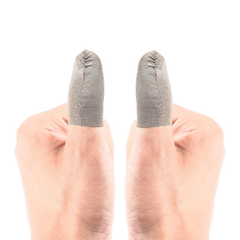 2 pièces respirant jeu contrôleur doigt couverture anti-transpiration jeu doigt gants anti-rayures manchon sensible Mobile écran tactile