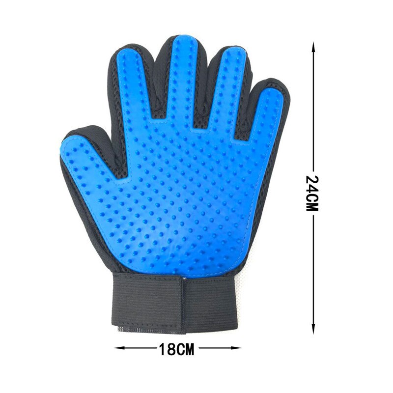 Aapet tpr kjæledyr hund katt stell børstehansker hund katt hår fjerning tilbehør kjæledyr kamhansker kjæledyr hund rengjøringe massasjehansker