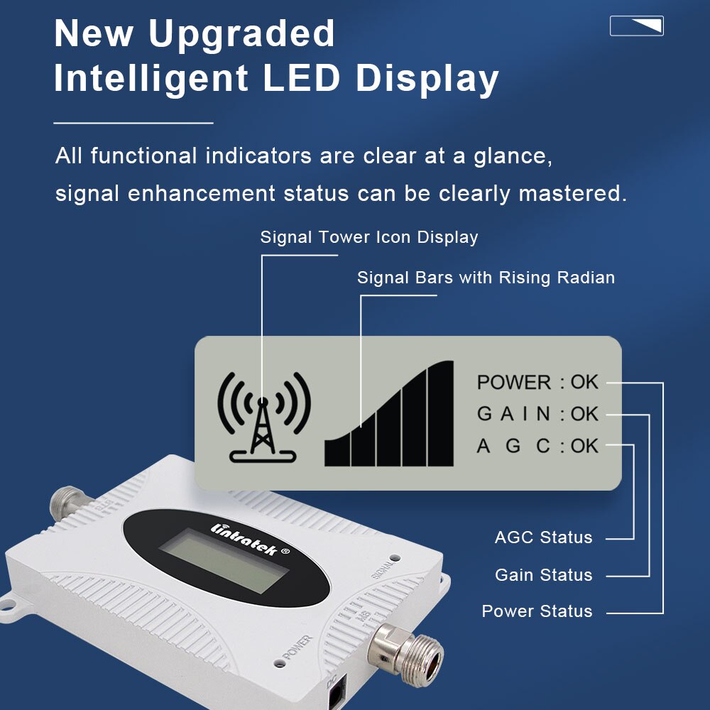 Amplificateur de Signal 4G LTE B28, 700MHz, répéteur pour réseau de téléphonie Mobile, AGC Band 28, internet, nerwork 700