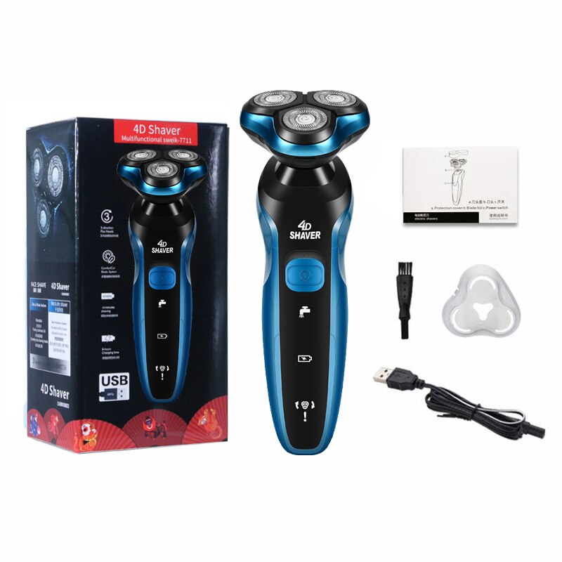 3D Floating Electric Shaver Washable Men Razor USB Charging Beard Trimmer 110V/220V Shaving Machine 41: shaver