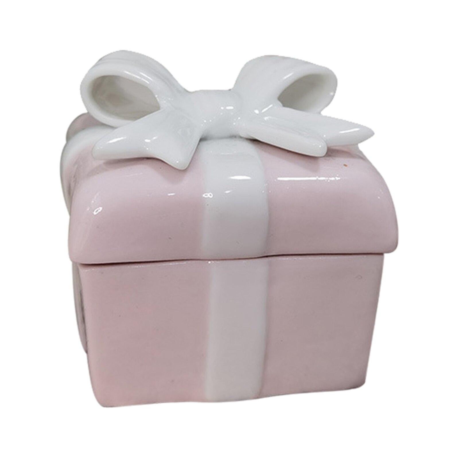 1:12 Poppenhuisminiaturen Mini Roze Porselein Kerst Geschenkdoos Xmas Decor