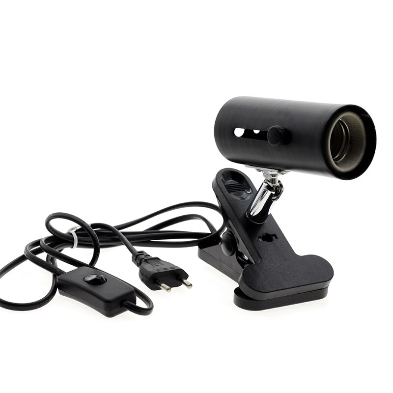 E27 klips ledet lampeholder med tænd / sluk-knap 220v til  e27 spotlights plantevækstlampe
