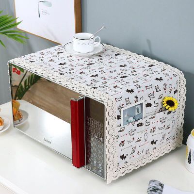 SRYSJS Bunte Baumwolle und leinen Mikrowelle Staub Abdeckung Doppel Tasche Mikrowelle Ofen Abdeckung Handtuch Einfach Sauber: A10