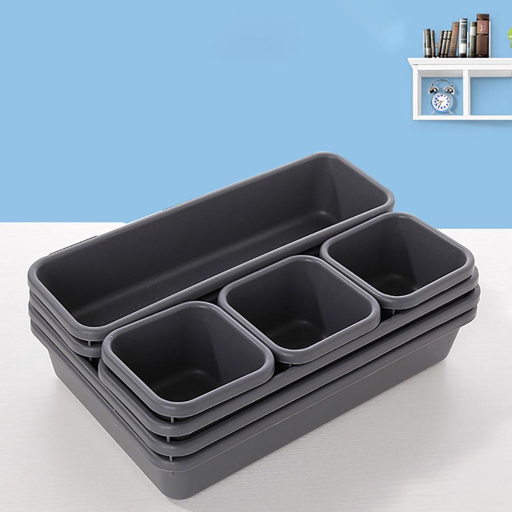 Organizadores de cajones, almacenamiento, los mejores divisores de cajones estrechos entrelazados, caja, bolsa para baño, oficina, cocina, herramienta de almacenamiento para el hogar #1007