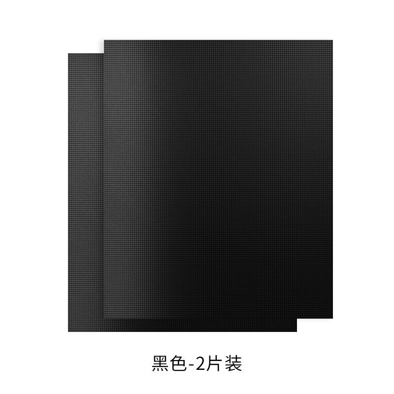 0.2mm tykk ptfe grillgrill matte non-stick gjenbrukbare bbq grillmatter ark grill bbq liner teflon kokeplater verktøy 33*40cm: Svart 2 stk