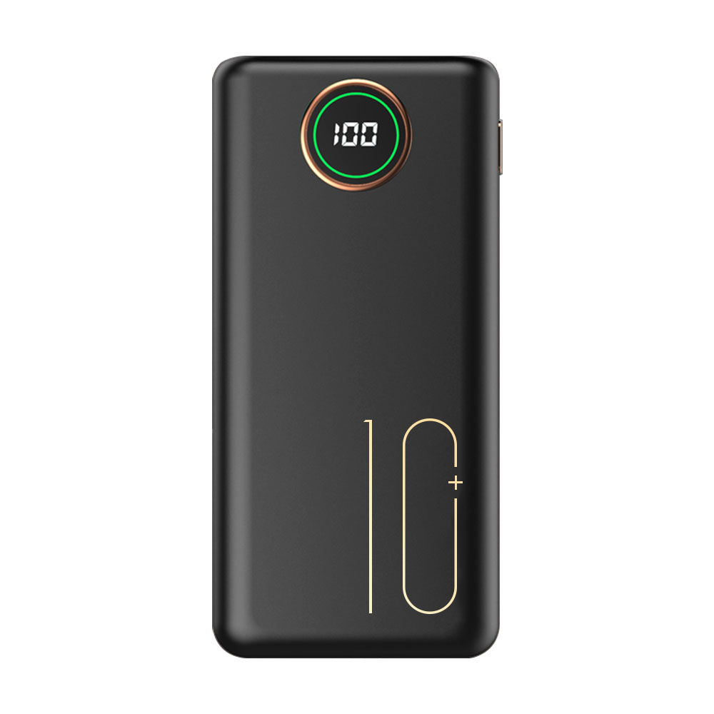 Power Bank 10000mAh 20000mAh QC3.0 4.0 20W PD Quick Charge Portable Battery Charger PoverBank With LED Display For iPhone Xiaomi: black / 10000mAh