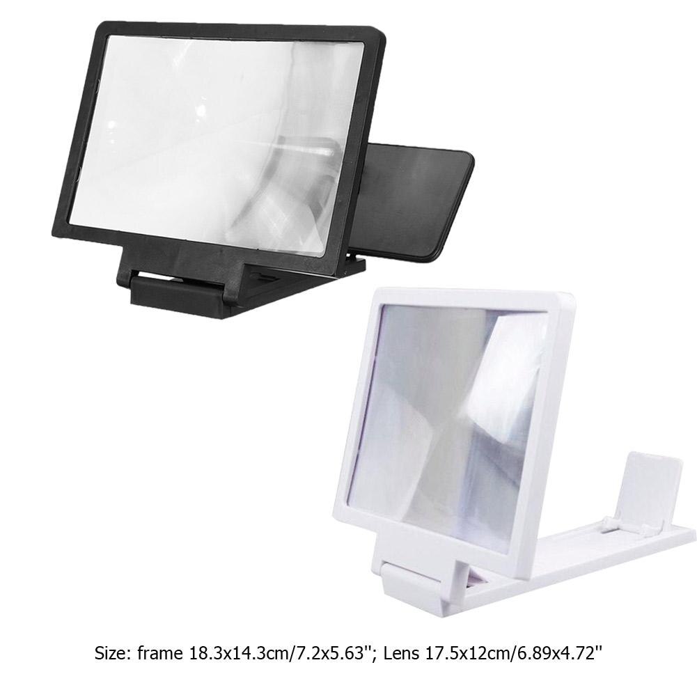 Lupa de pantalla de teléfono móvil 3D soporte de amplificación película portátil plegable soporte de escritorio soporte de teléfono inteligente de cristal