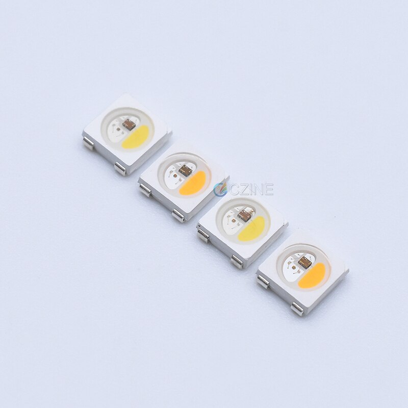 50 stk/pose smd 5050 rgbw  sk6812 ws2812b 4 pin emitting led deido