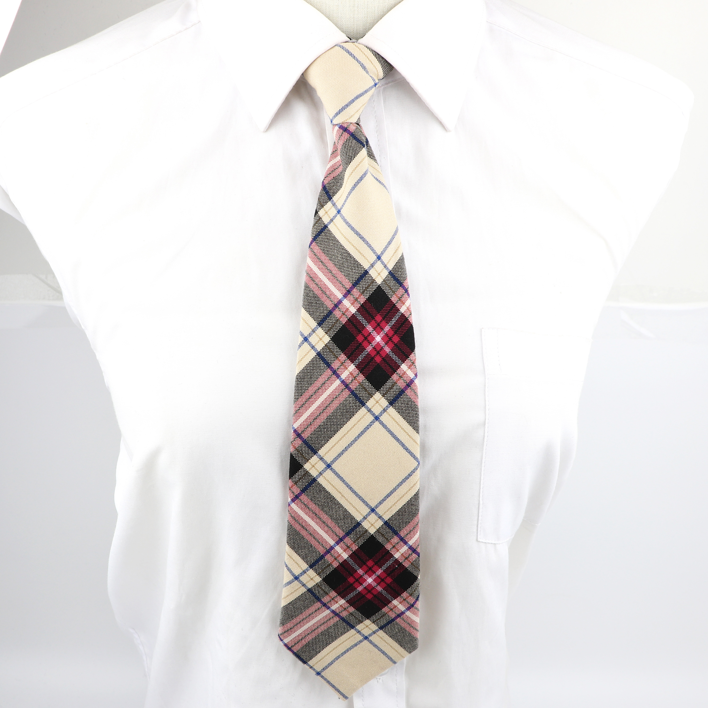 Uniforme paresseux, cravate, Plaid coloré rayé, motif papillon élastique, pour femmes, garçons et filles, accessoire de cravate mignon
