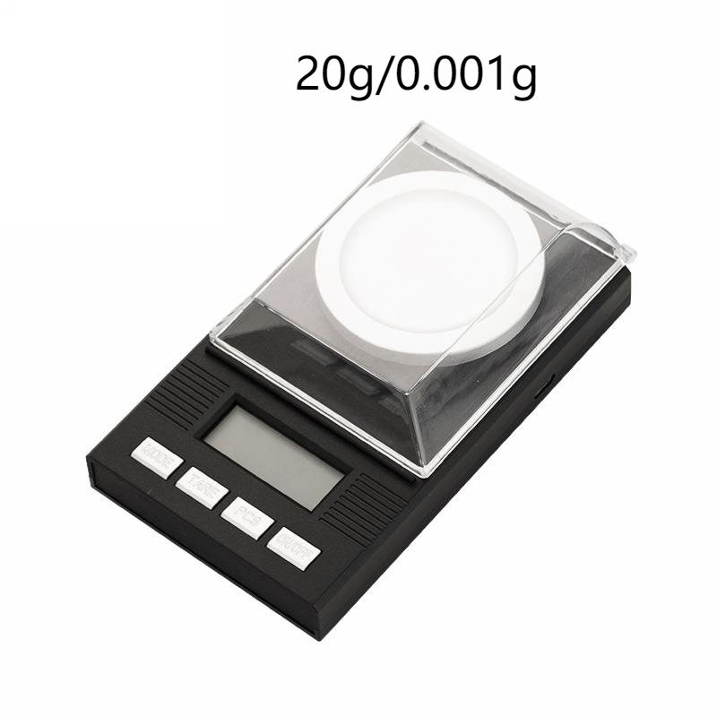 Digitale Weegschaal Hoge Precisie Diamant Schaal Sieraden Schaal 0.001G Lab Elektronische Weegschaal Mini Schaal Milligramgewichten Schaal Keukenweegschaal: 20g 0.001g