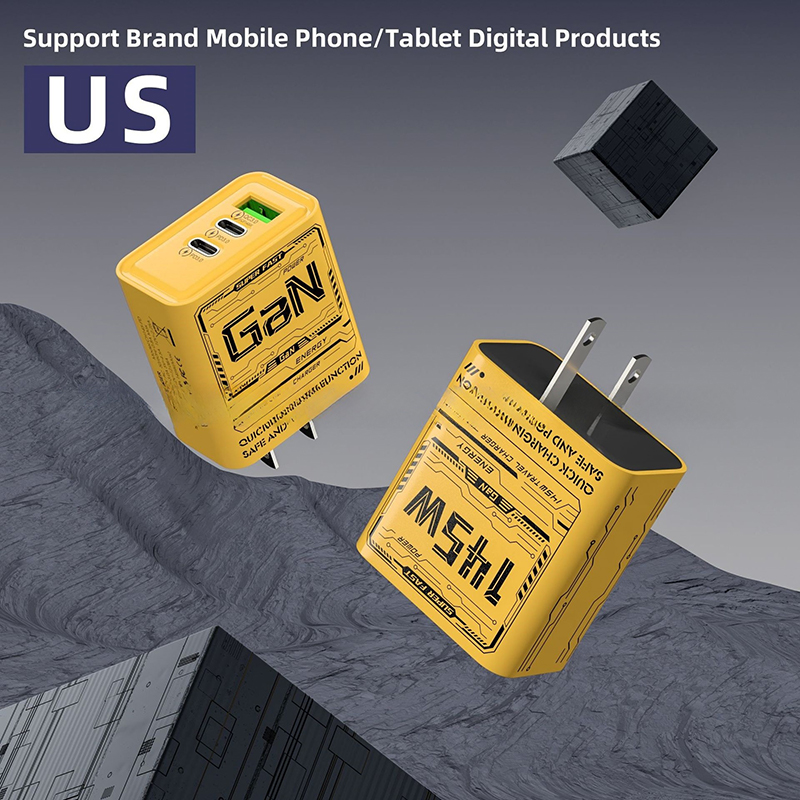 145w poorten type-c usb gan telefoonlader 3- snellader mobiele telefoonvoedingsadapter reis