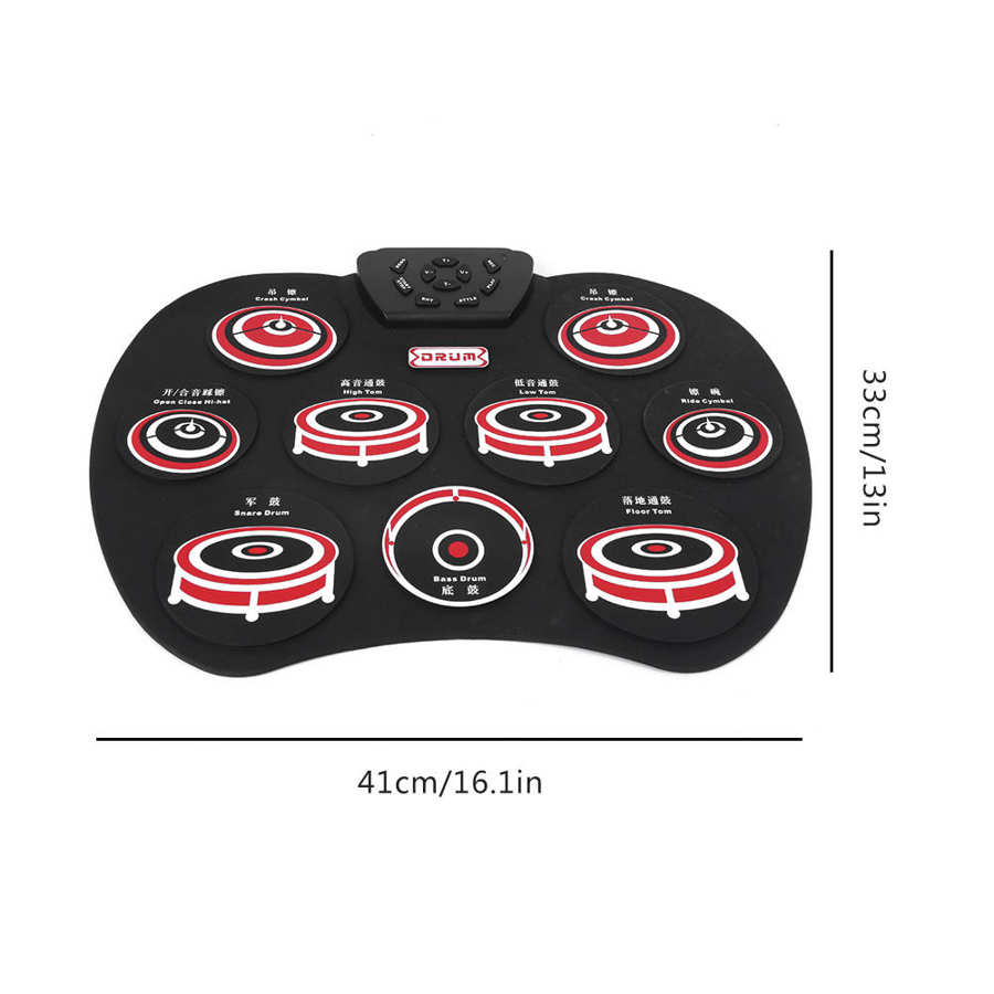 Foldable Drum Electronic Drum Multifunction Silicon Roll Up Drum Kit Portable Interesting Set G802 Adjustable Volume Speed