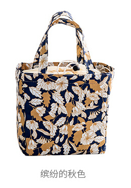 Lady oxford isoleret snor madpakke dame transportabel tote køligere picnic rejse madkasse arrangør multi-styles: E