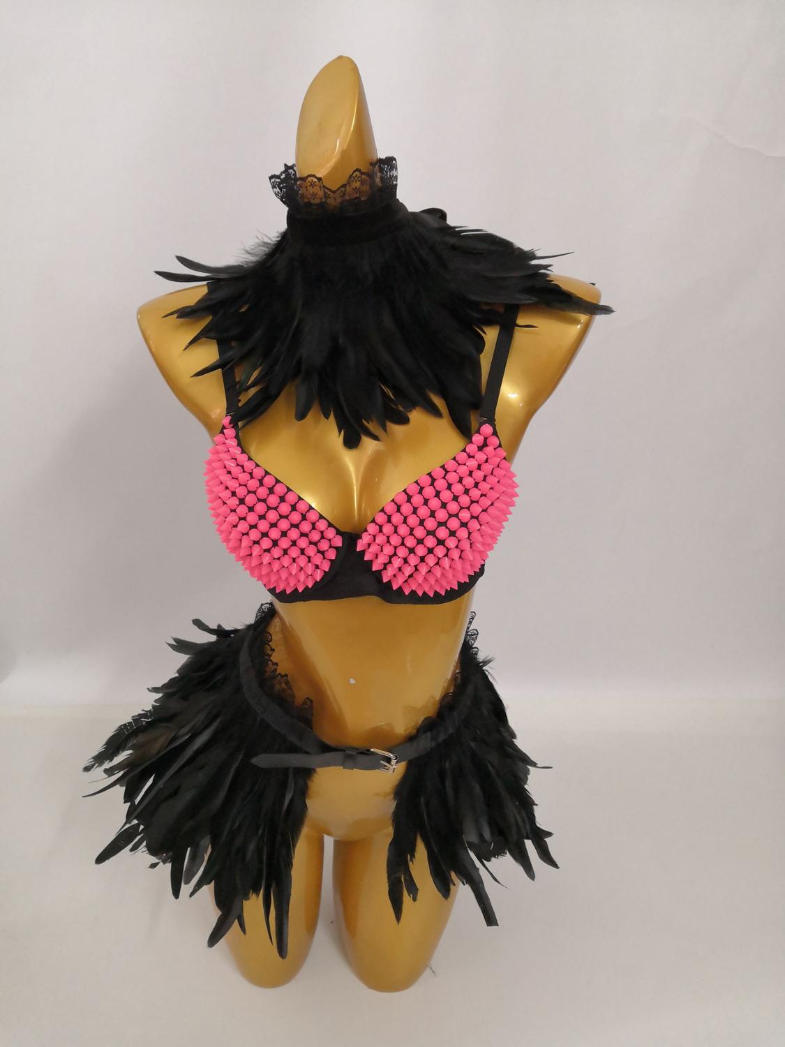 Carnival Showgirl Outfit Showgirl Costume Festival Clothing Rave Outfit #CO2020001