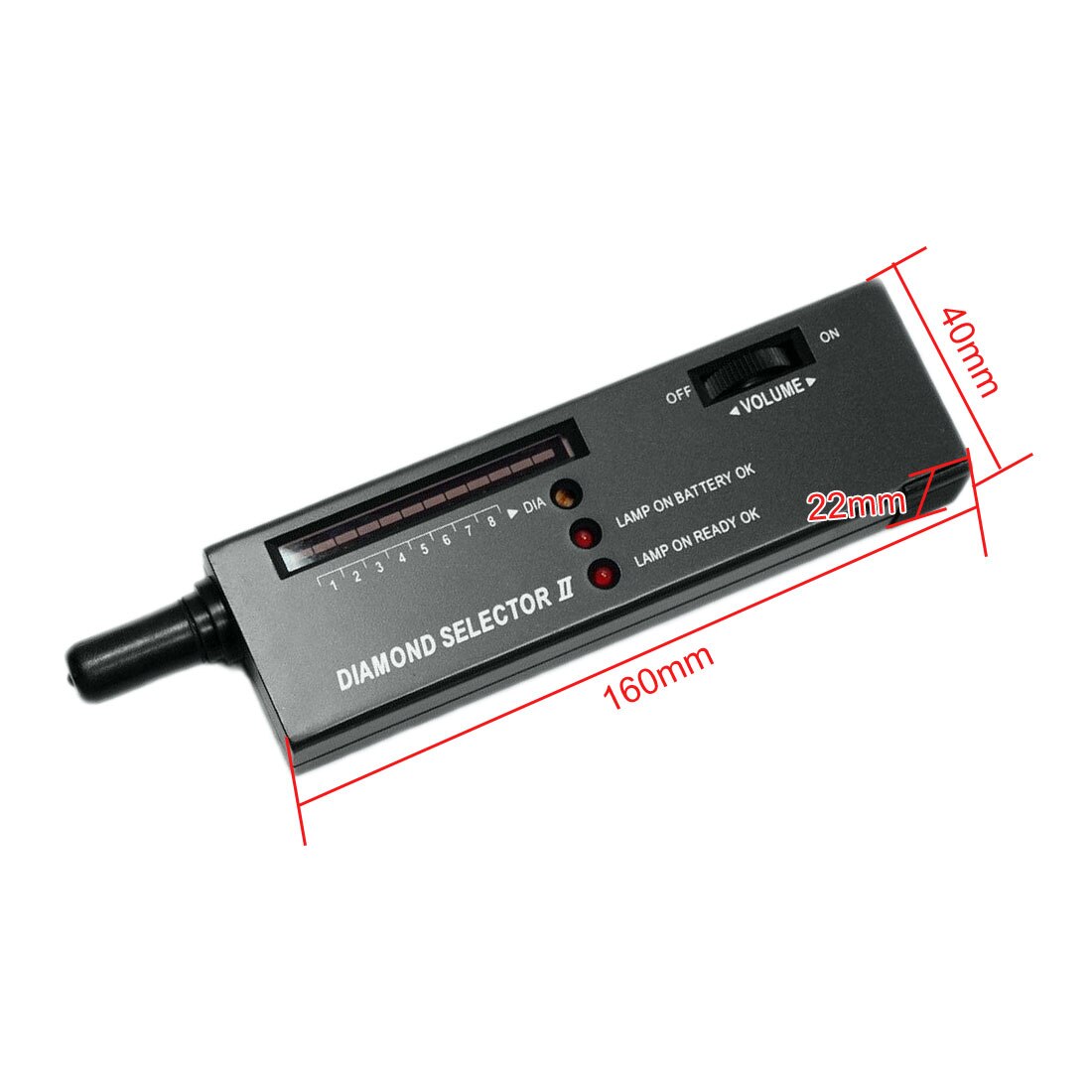 Practical Diamond Selector Diamond Hardness Tester Gemstone Selector II Gems LED Indicator Jewelry Testing Tool: Default Title