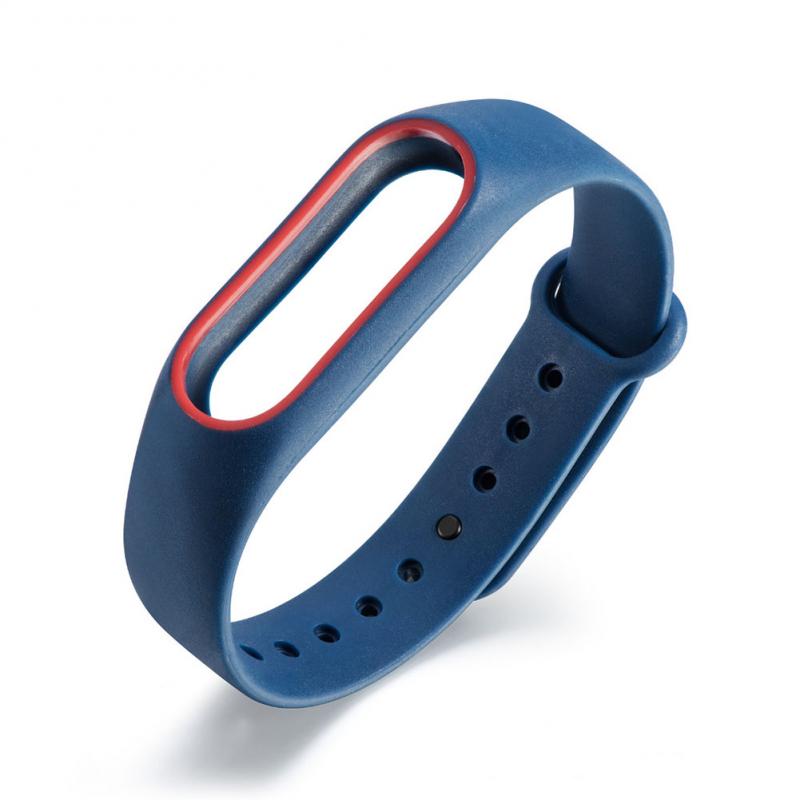 For Mi band 2 Wristbands belt Colorful Silicone Wrist Strap Bracelet Double Color Replacement watchband: 06