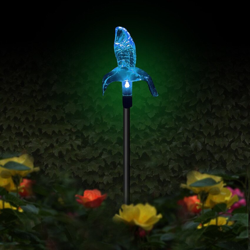 Solar lights outdoors LED butterfly dragonfly flying bird LED garden park landscape lawn party courtyard terrace decoration lamp: Flying bird