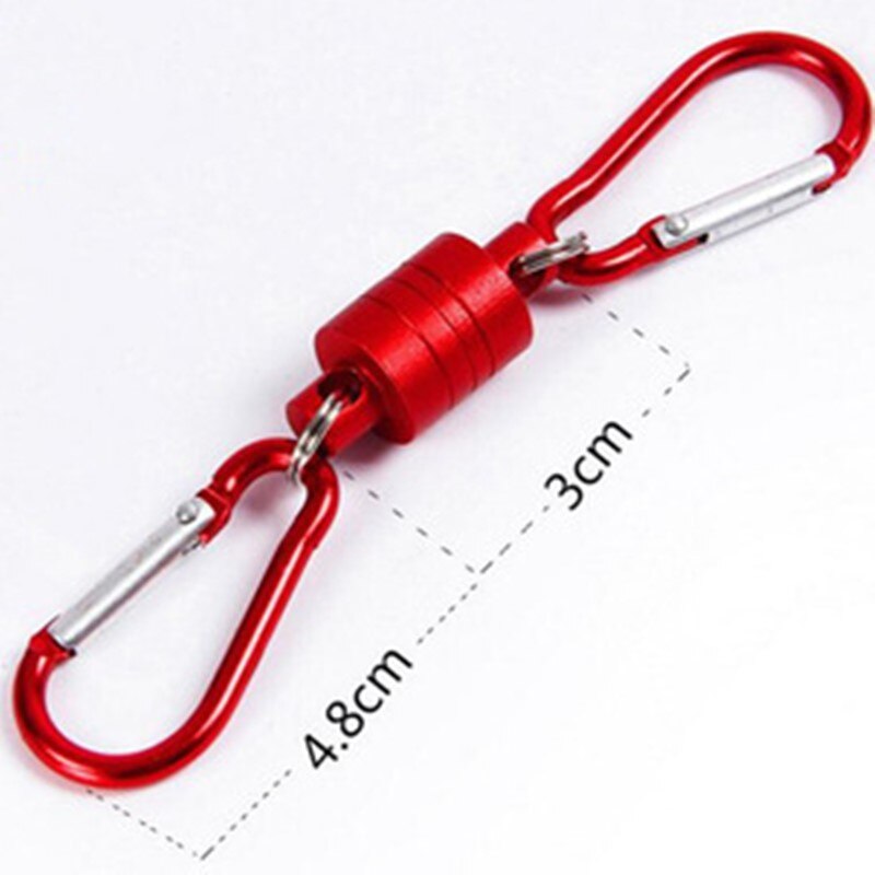 1pcs Outdoor Fishing Multi-function Magnetic Buckle Magnetic Release Fly Fishing Strong Train Net Holder Lanyard Cable Pull 4KG