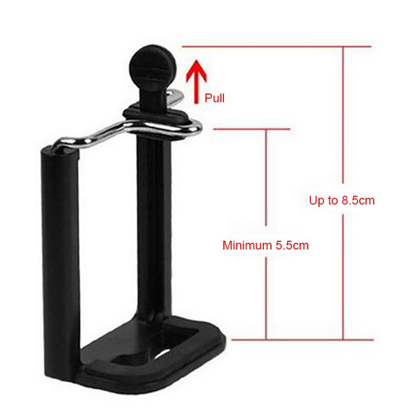 Uniwersalny statyw do telefonu profesjonalny aparat do nagrywania wideo stojak fotograficzny do Xiaomi HUAWEI IPhone aluminiowy Tripode podróżny: U shaped phone clip