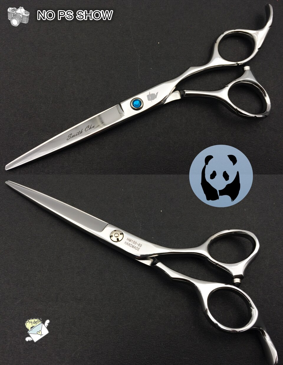 Smith chu-Juego de tijeras de peluquería profesionales, 6,0 pulgadas, 62HRC, corte recto y adelgazante con peine, ropa, aceite