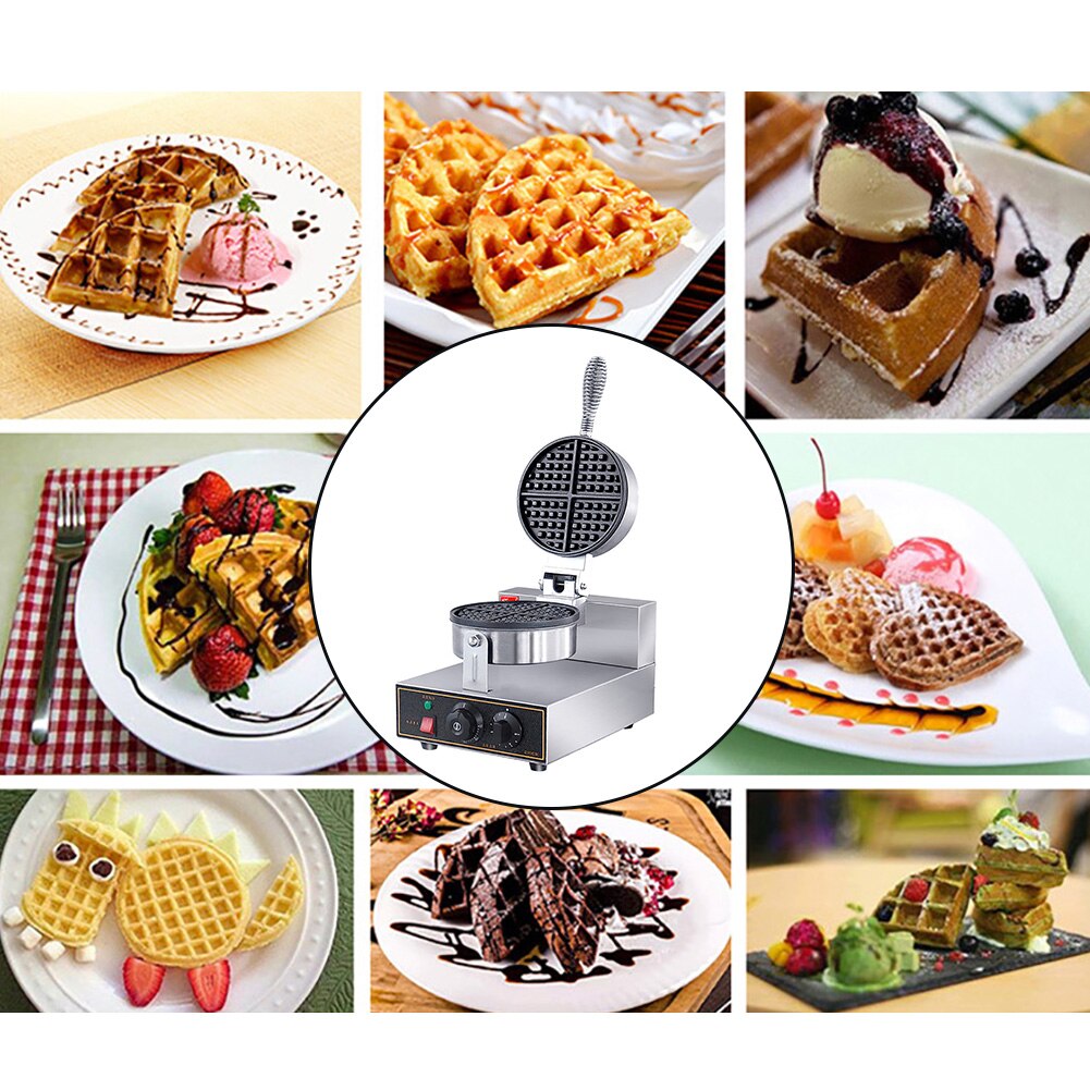 Commercial Electric 1200W Round Non-stick pan egg bubble waffle maker Eggettes puff cake iron maker machine bubble egg cake oven