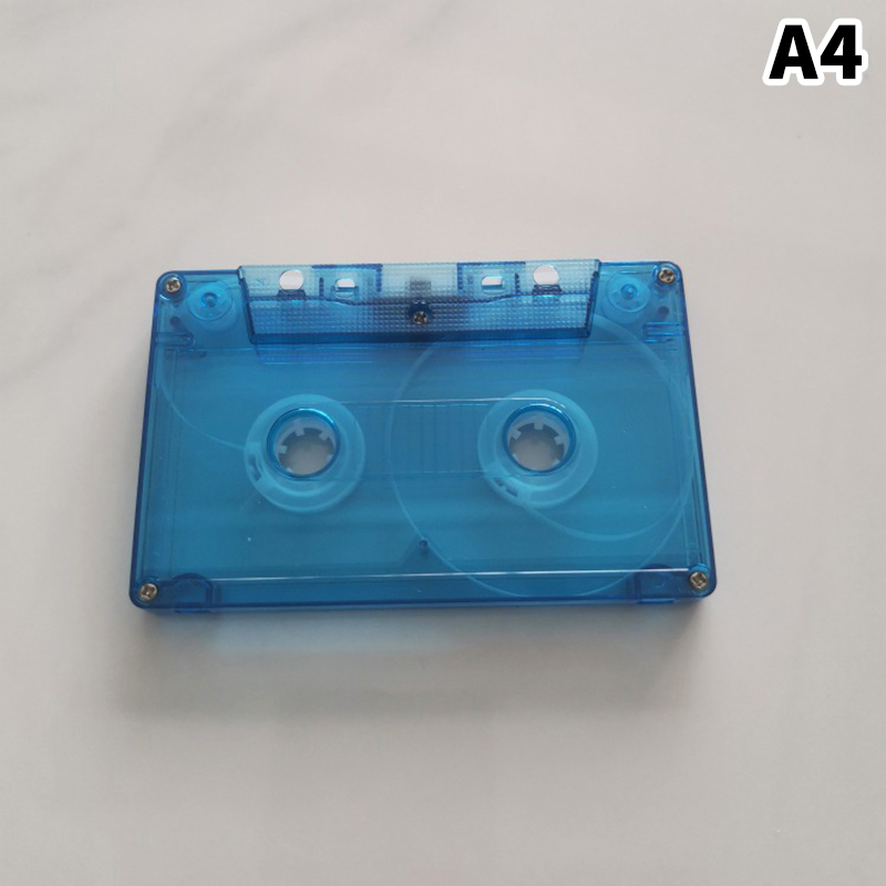 Popular Cassette Tape Transparent Storage Box Audio Magnetic Recording Blank Tape Case Dustproof Box 1Pc