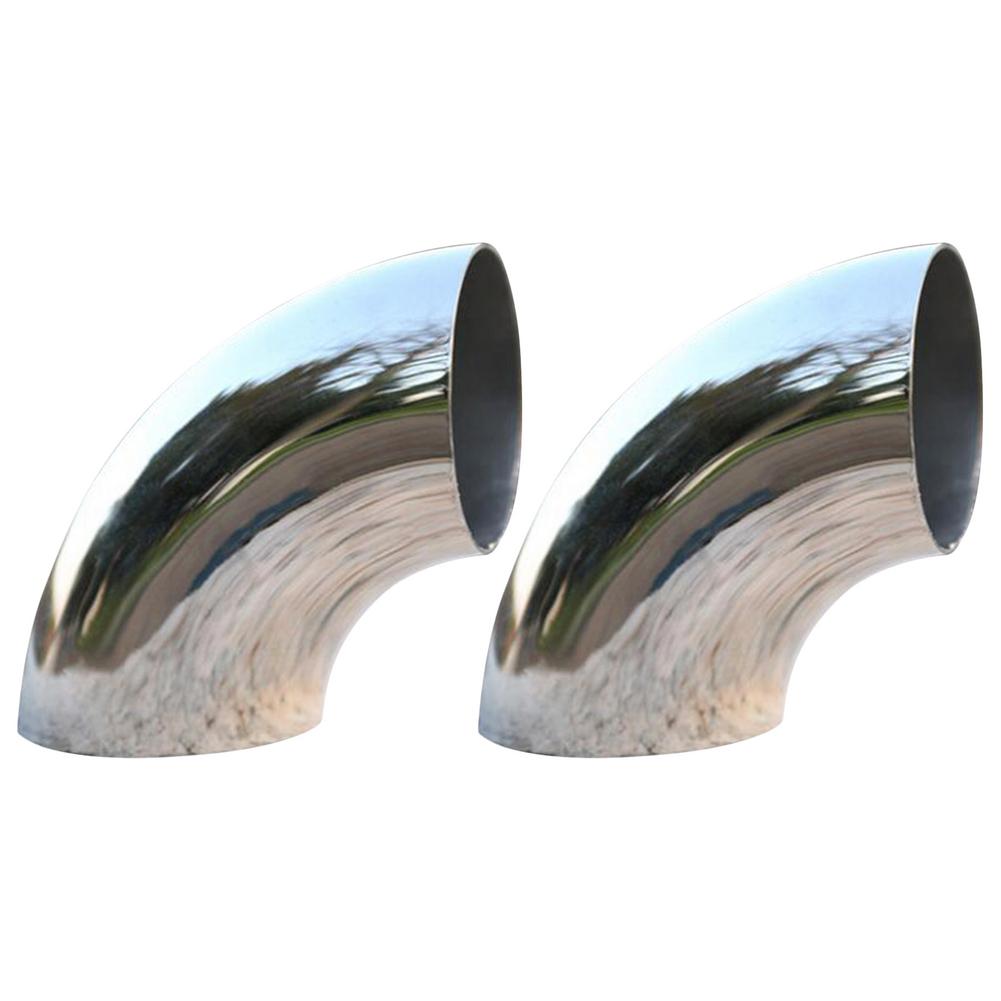 Codo de instalación multiusos para pasamanos de escalera, tubo de escape modificado para automóvil, codo de acero inoxidable 304, accesorios para coche: Default Title