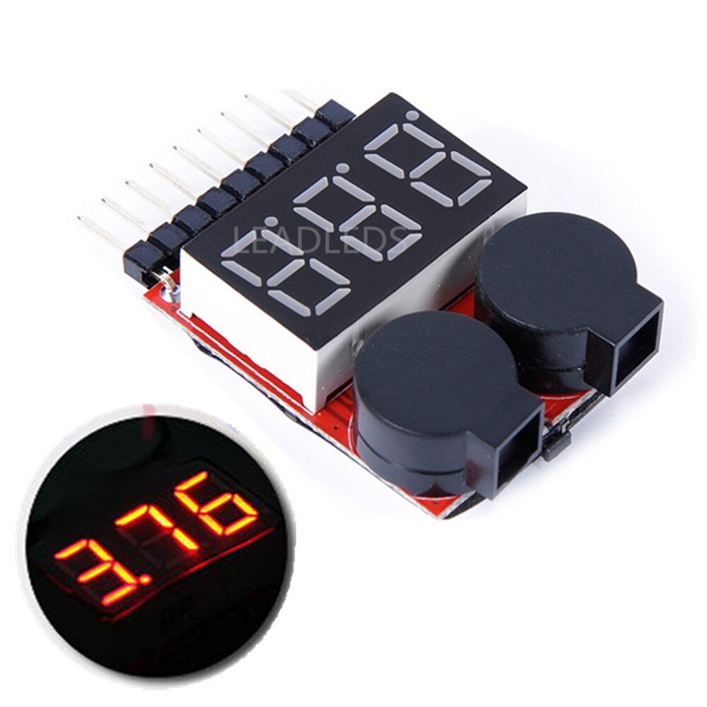 Model Vliegtuig lithium batterij Power LED display hoge decibel voltage elektrische Digitale display BB ring low voltage buzzer alarm